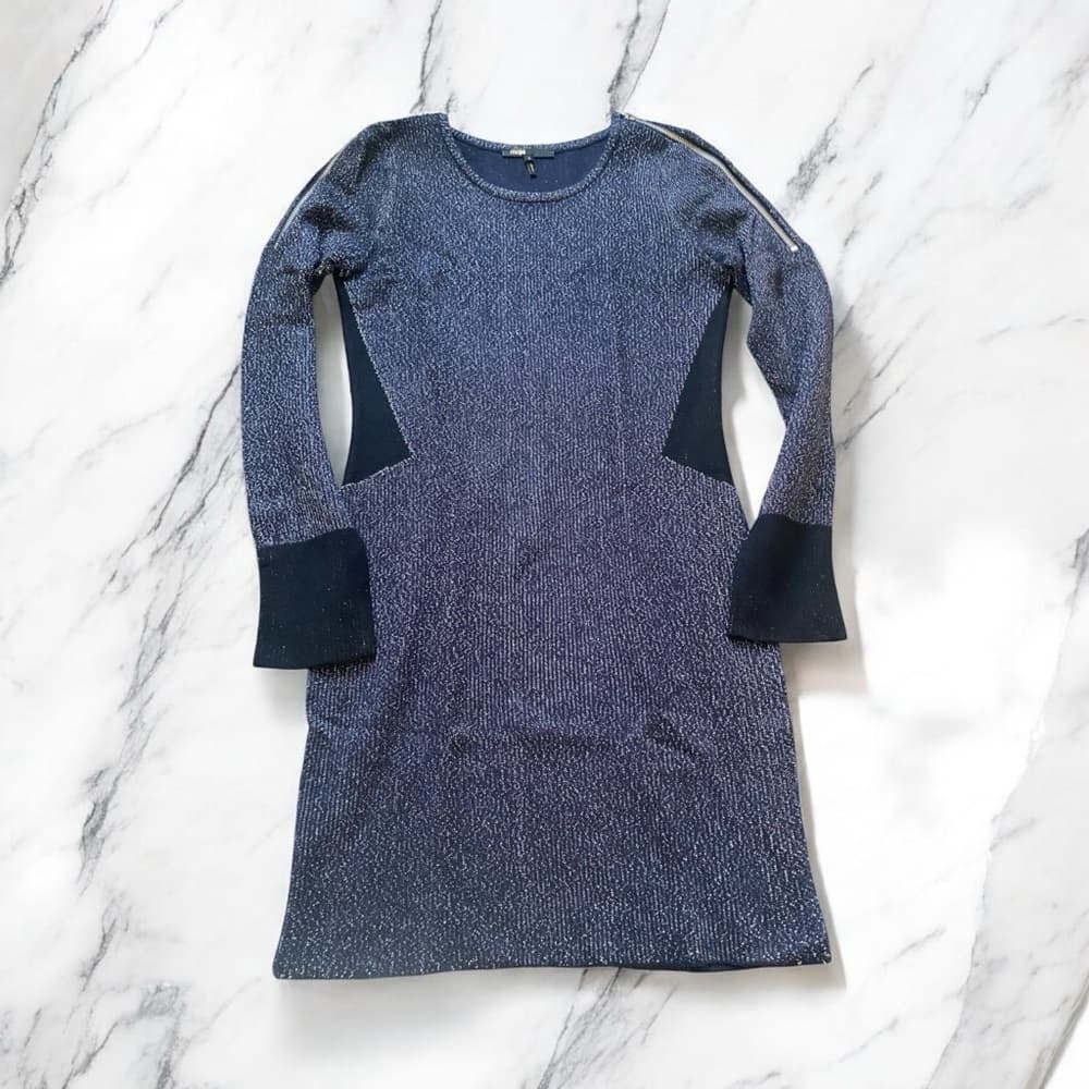 Maje Navy Sweater dress