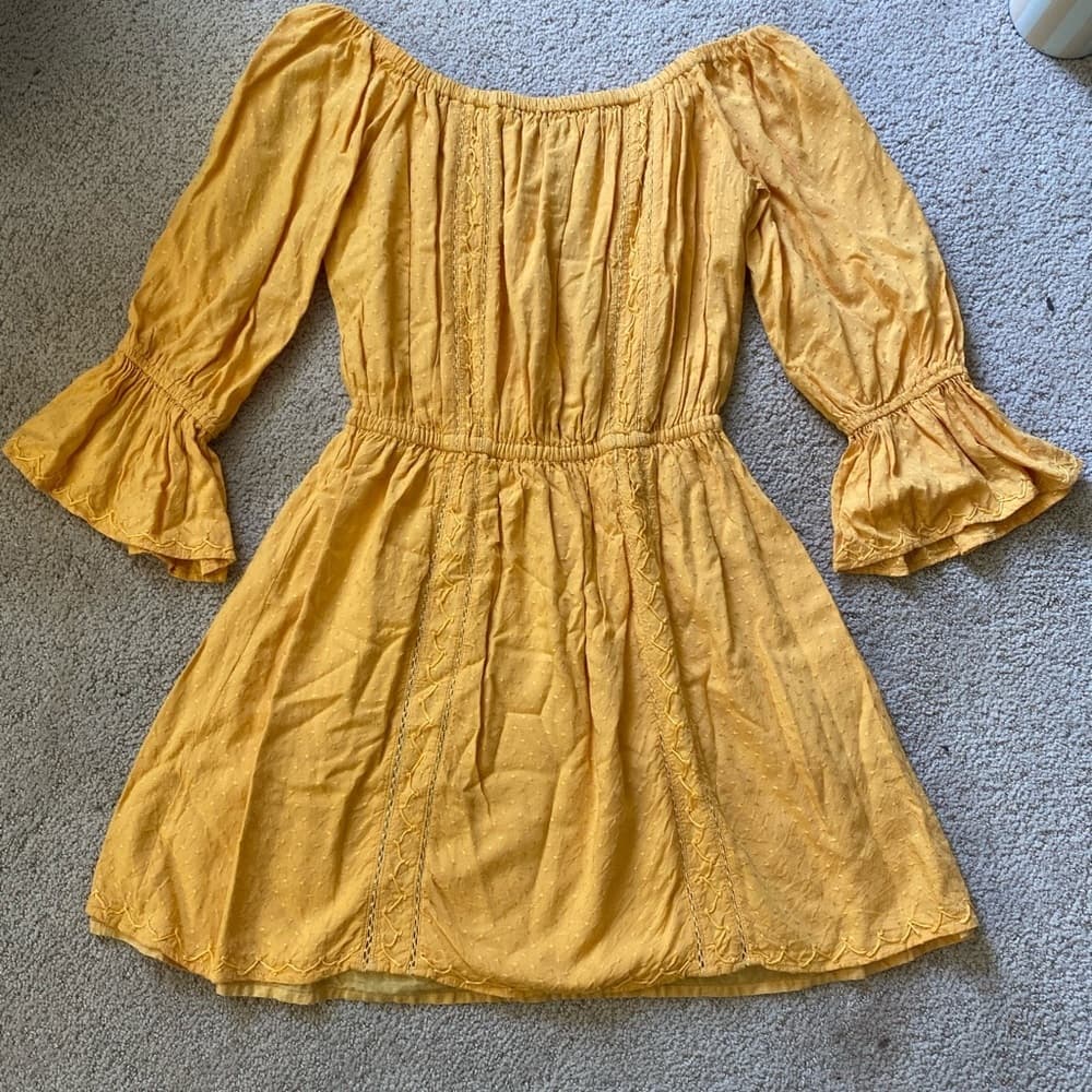 Tularosa Revolve Luna dress ginger gold small
