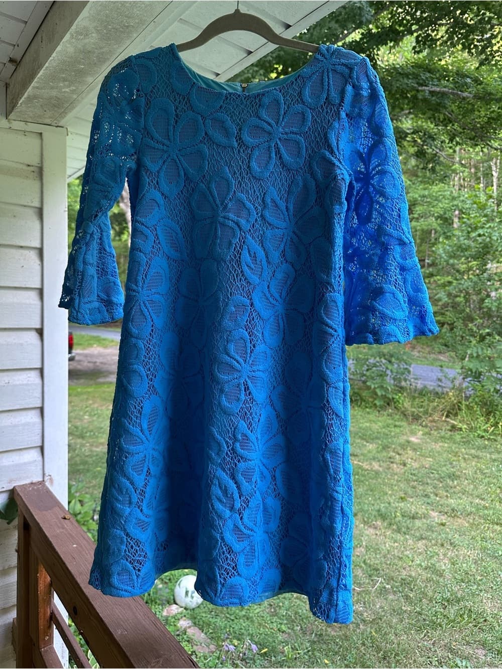 Lilly Pulitzer Ophelia lace dress Zanzibar Blue
