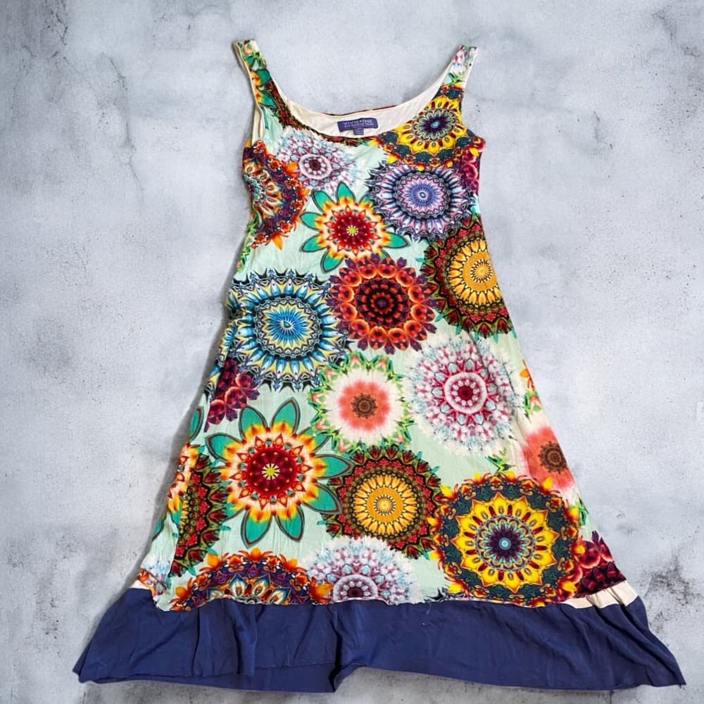 Vintage Vivienne Tam bright mandala dress