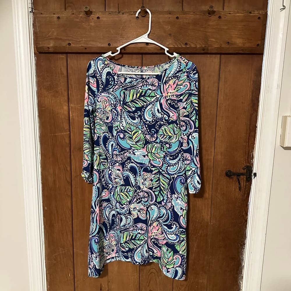 Lilly Pulitzer Edna dress Hanging with Fronds xs