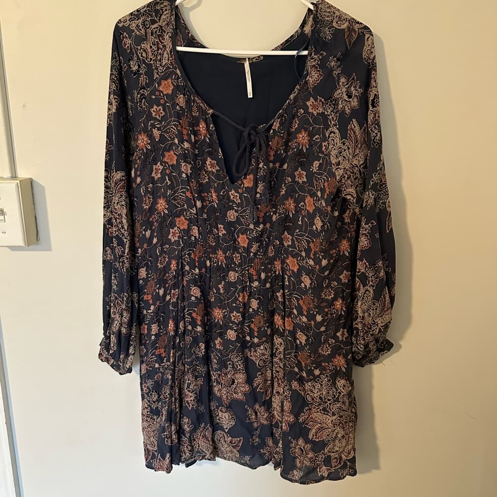 Free People Lucky Loosey mink dress