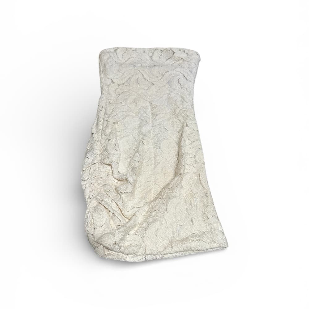 ALC side ruched lace strapless dress 2