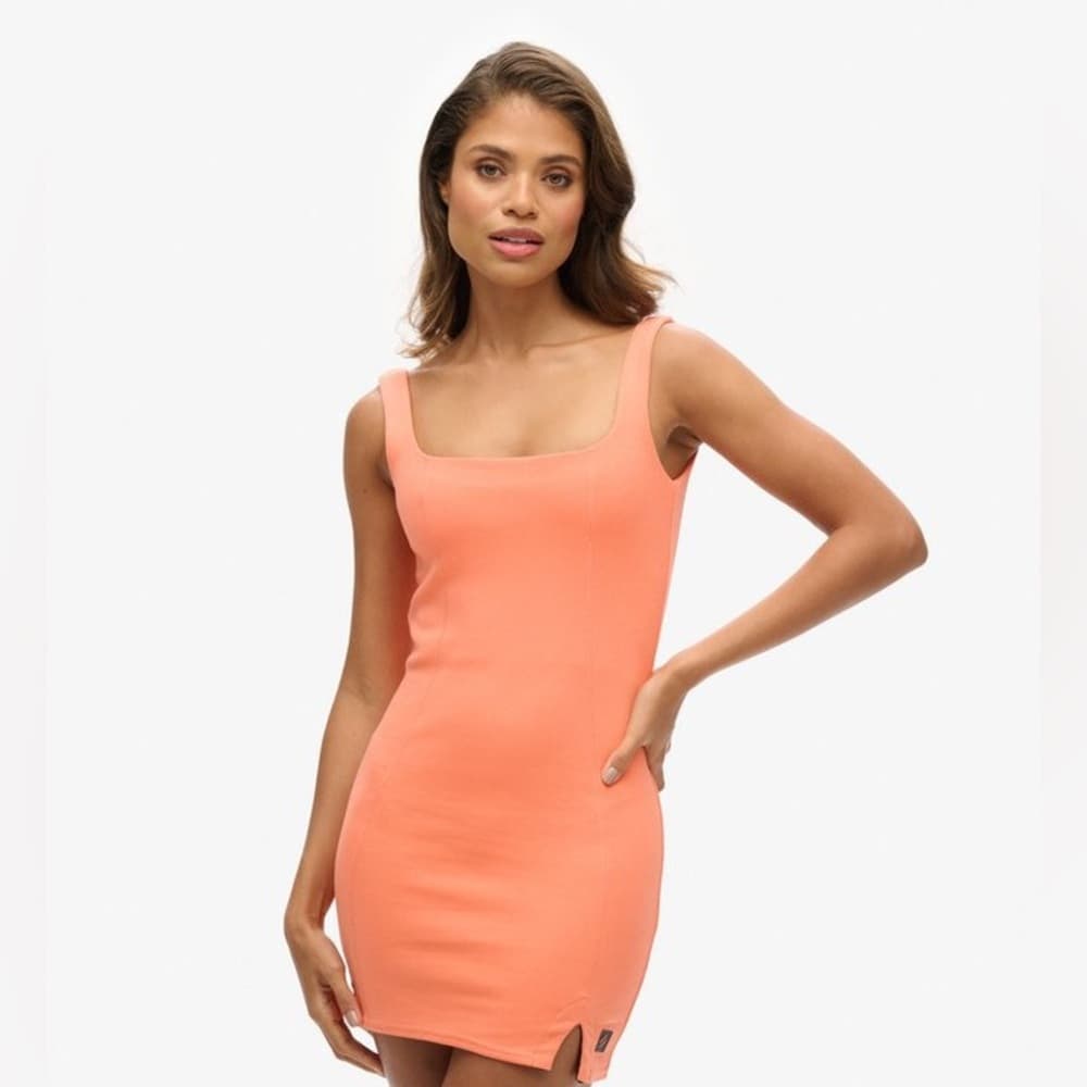 Superdry shift dress orange 8