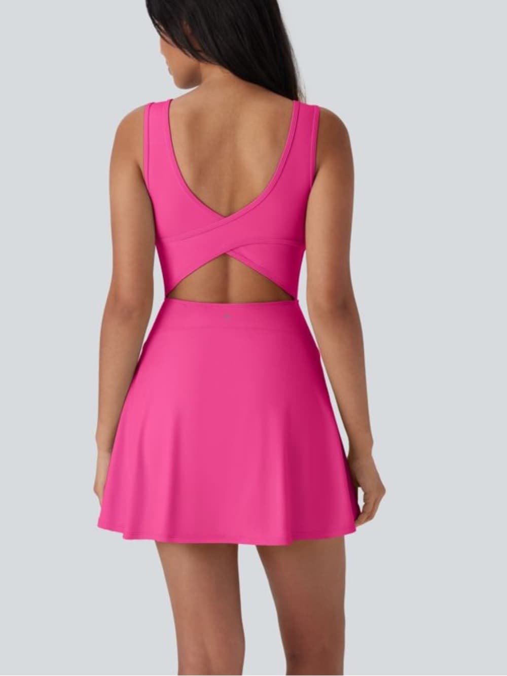 NWOT Halara SoftlyZero™ Airy U Neck 2-in-1 Pocket Mini InstantCool Active Dress
