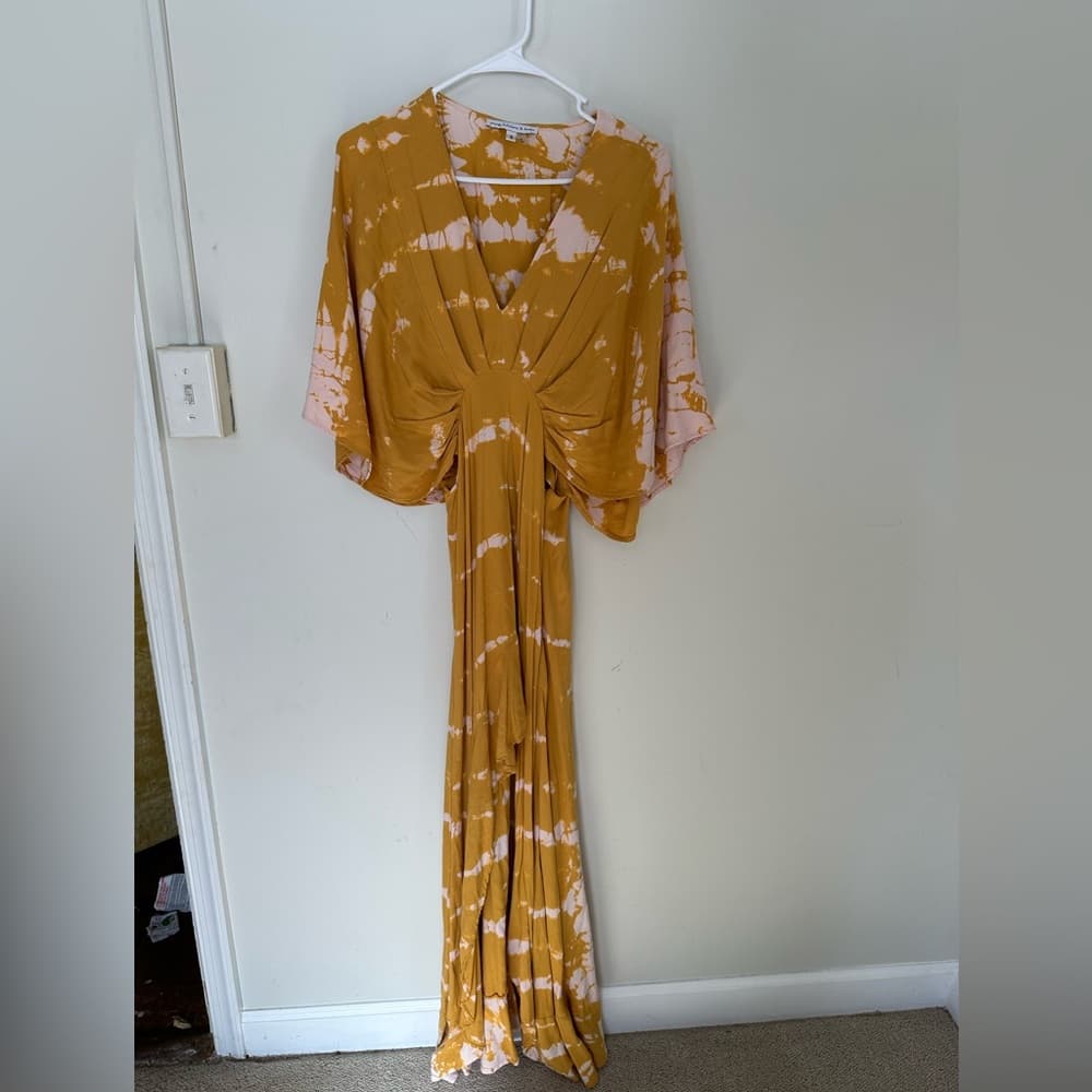 Young Fabulous and Broke Thea dress tie dye sweet fig