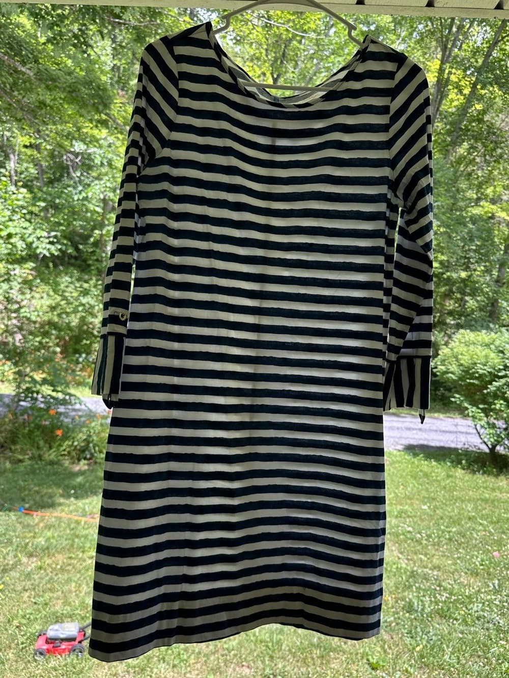 Lilly Pulitzer Marlowe long sleeve striped dress medium