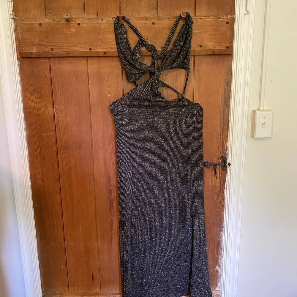 Peixoto Oliver crochet black Anthropologie dress