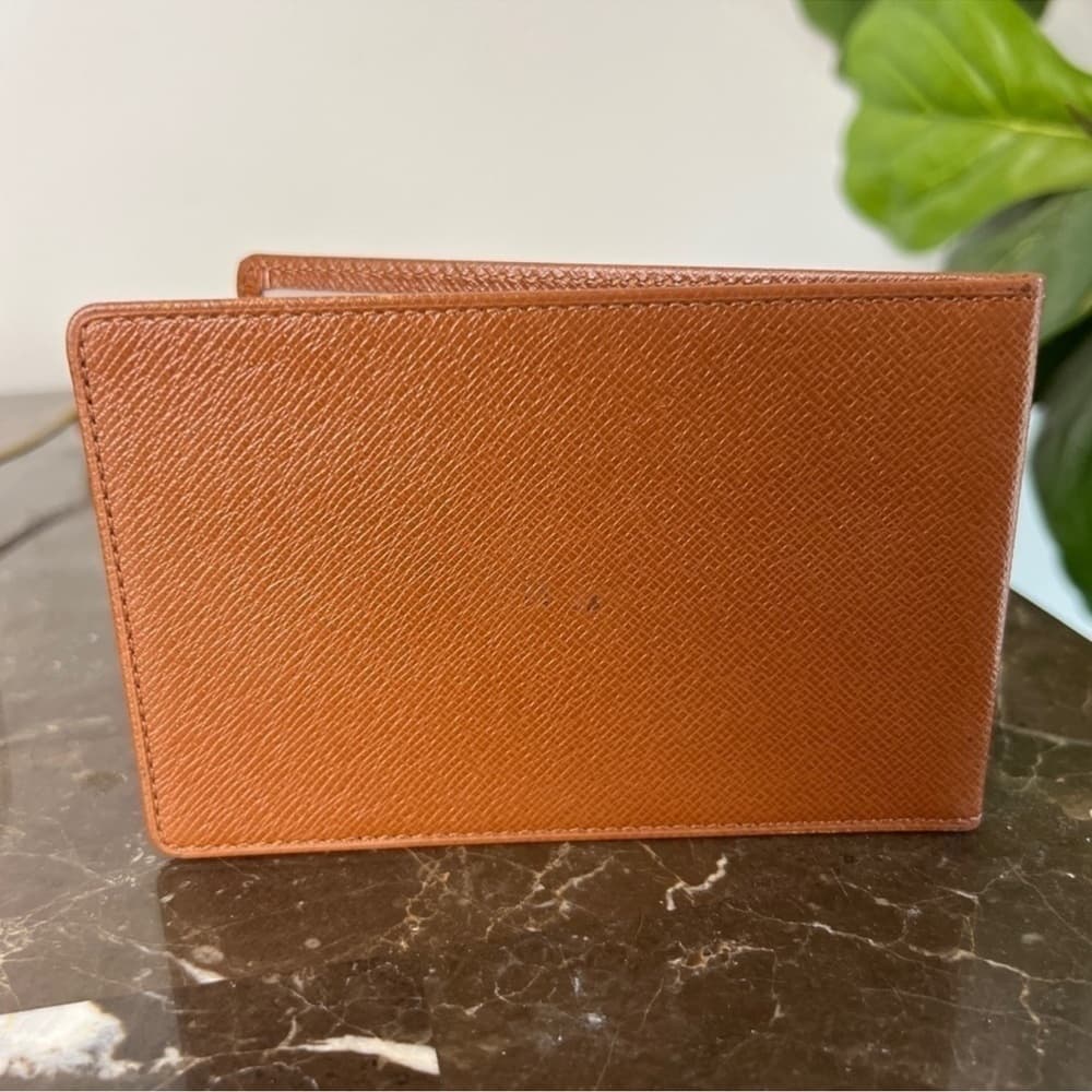 Authentic Louis Vuitton Taiga Leather Card Holder
