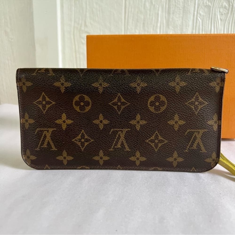 Authentic Louis Vuitton Insolite long wallet classic monogram canvas