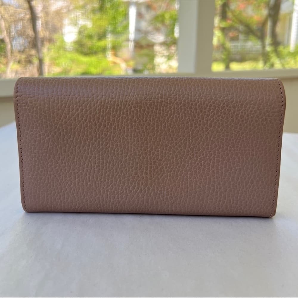 Authentic Gucci Marmont long wallet mauve gold
