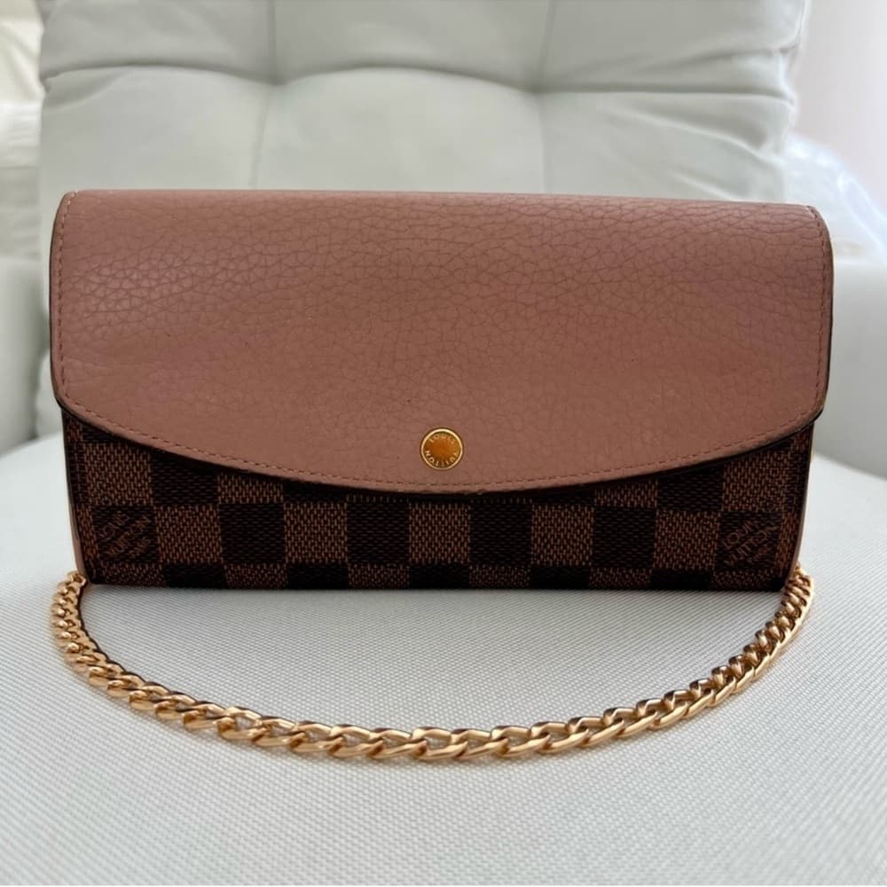 Authentic Louis Vuitton Damier Ebene Normandy Emilie Wallet