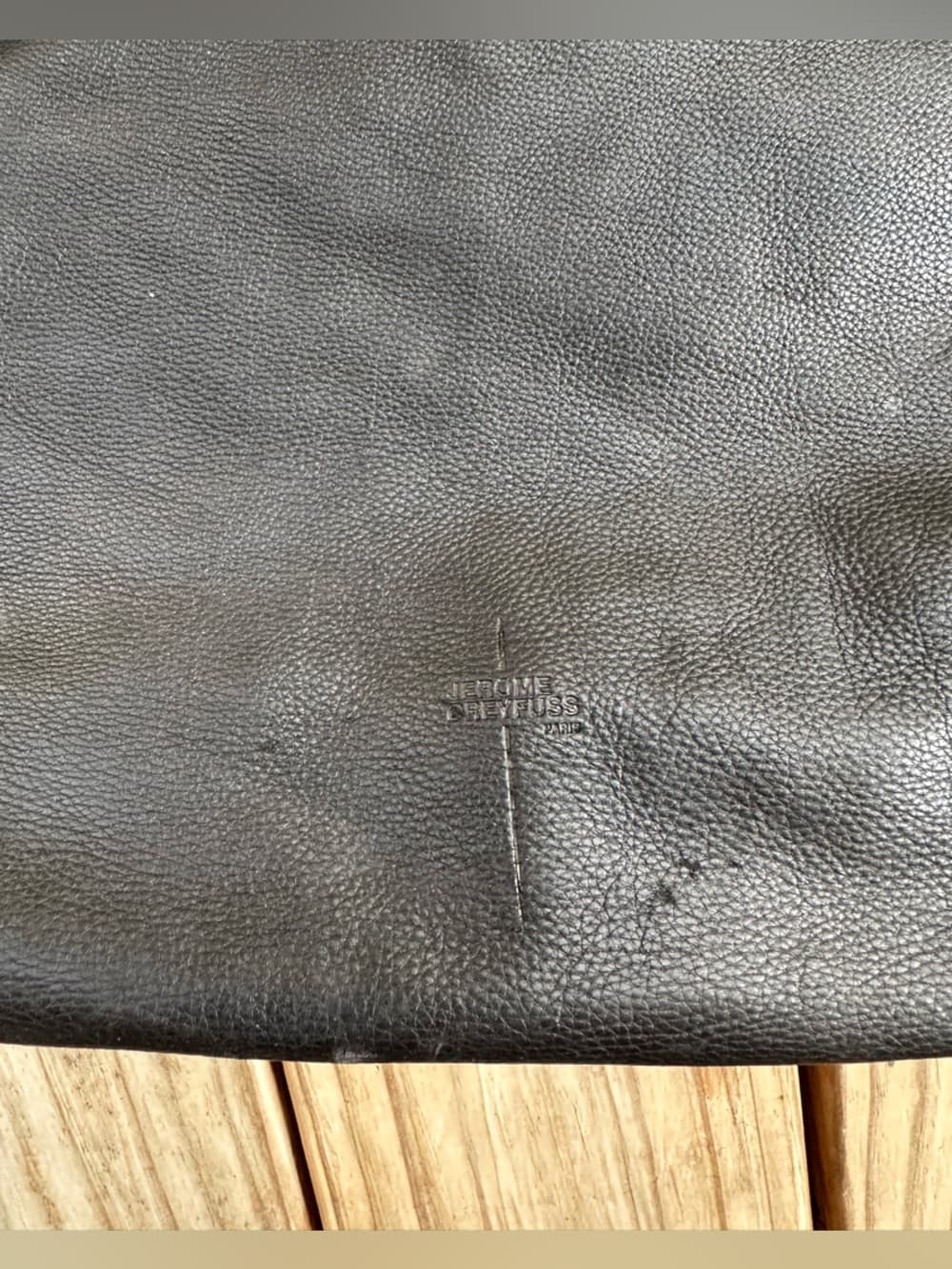 Jerome Dreyfuss Pedro crossbody leather tote bag black