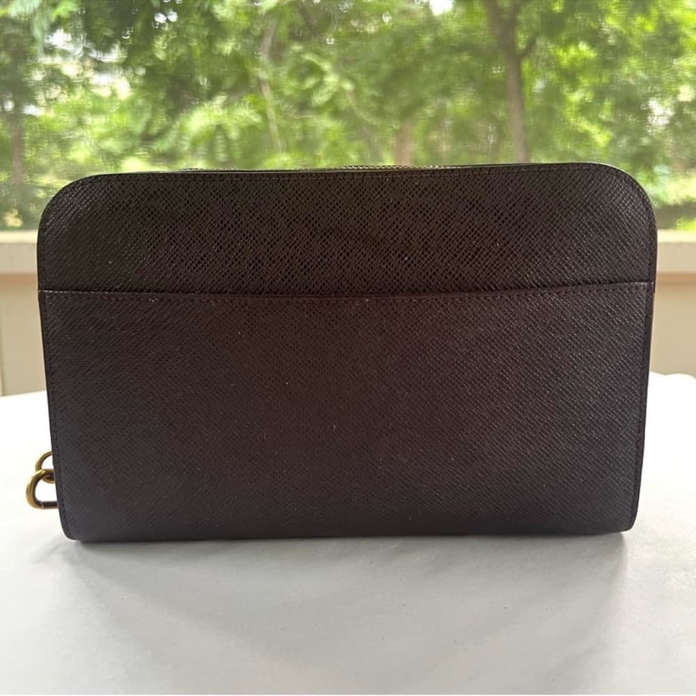 Authentic Louis Vuitton Taiga Orsay Baikal clutch