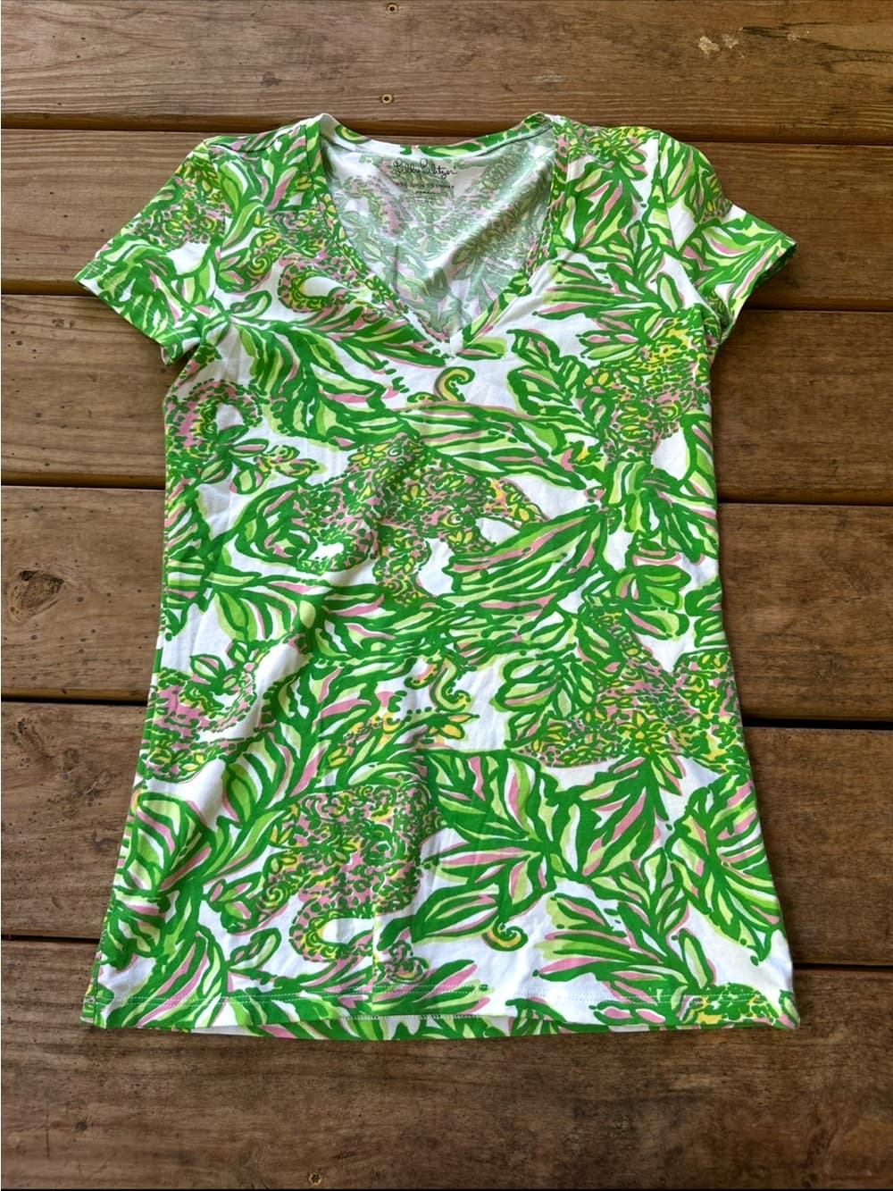 Lilly Pulitzer Michele tee seeing pink elephants
