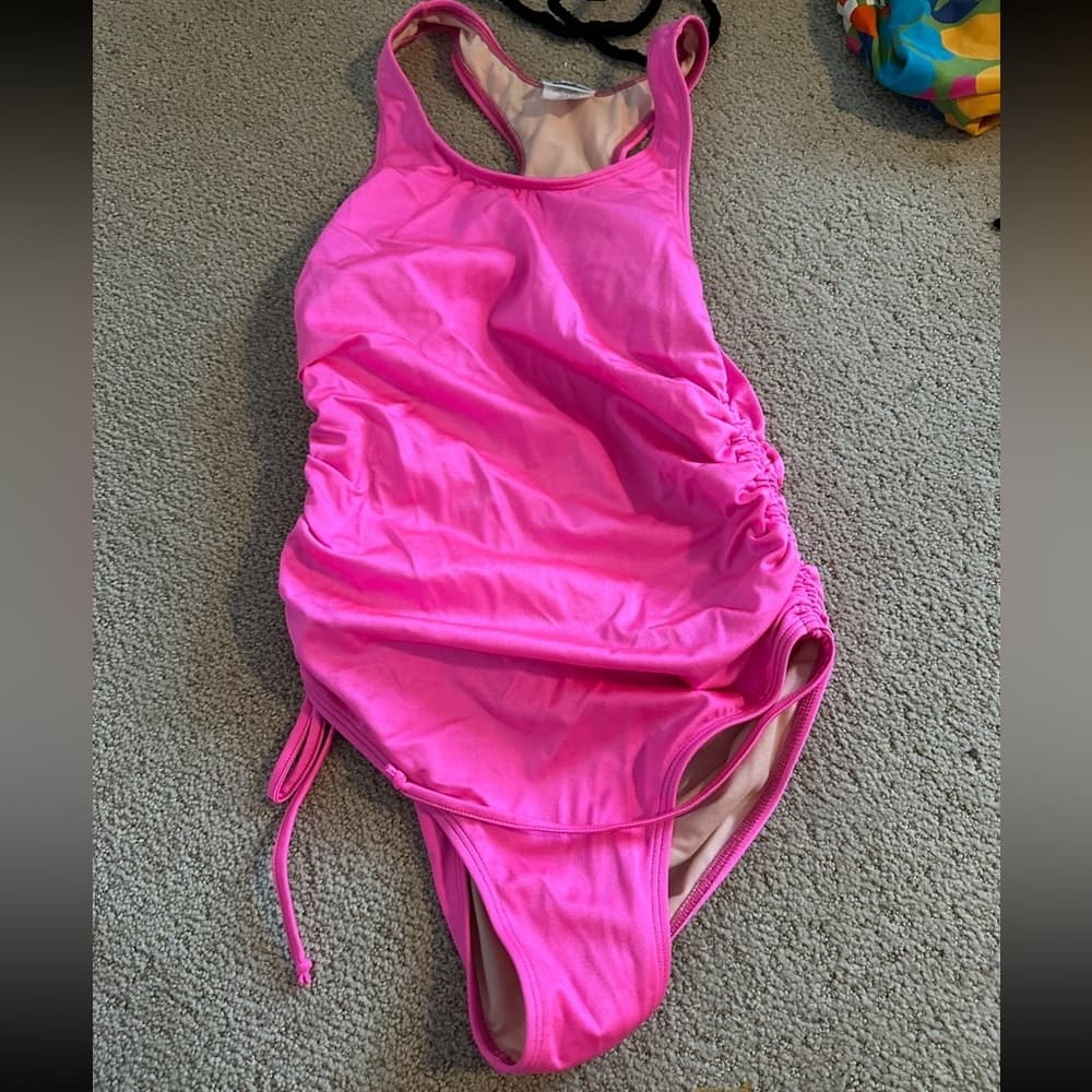 Vintage Y2K Random Hearts one piece swimsuit