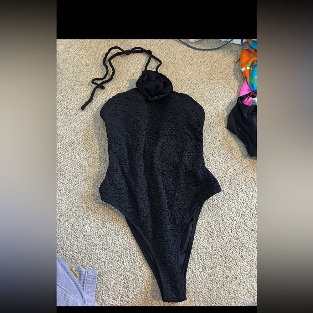 Mango Nanet one piece swimsuit black medium