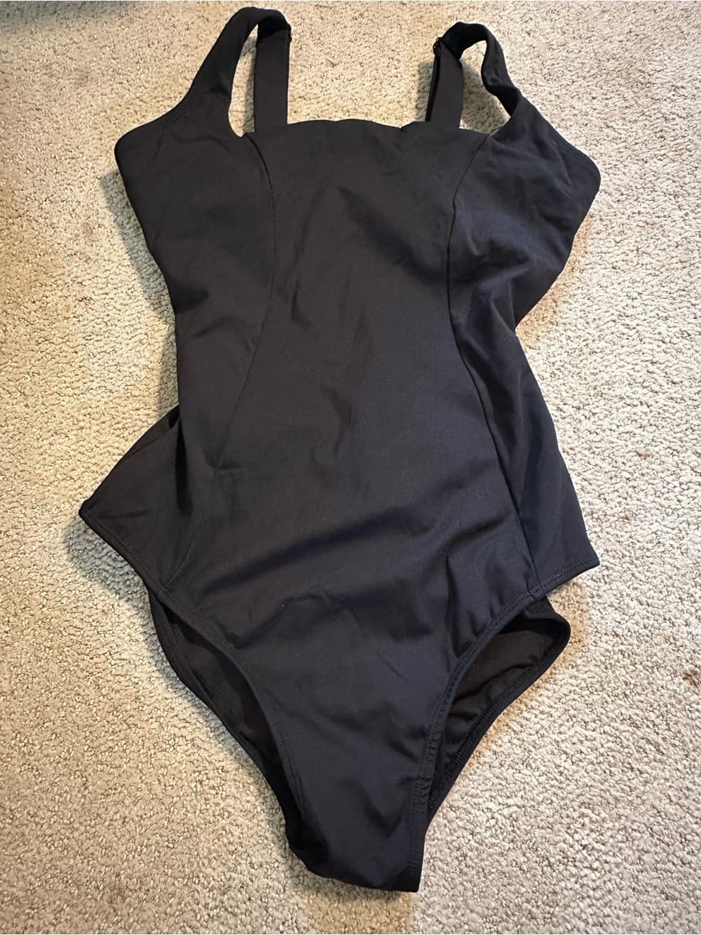 NWT TA3 Squarey large one piece swimsuit black large regular