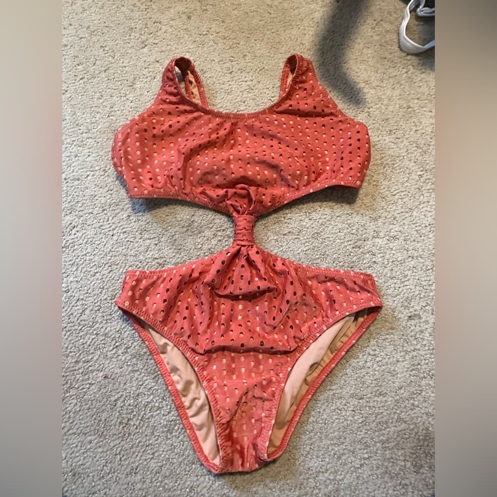 Sabz one piece cutout swimsuit