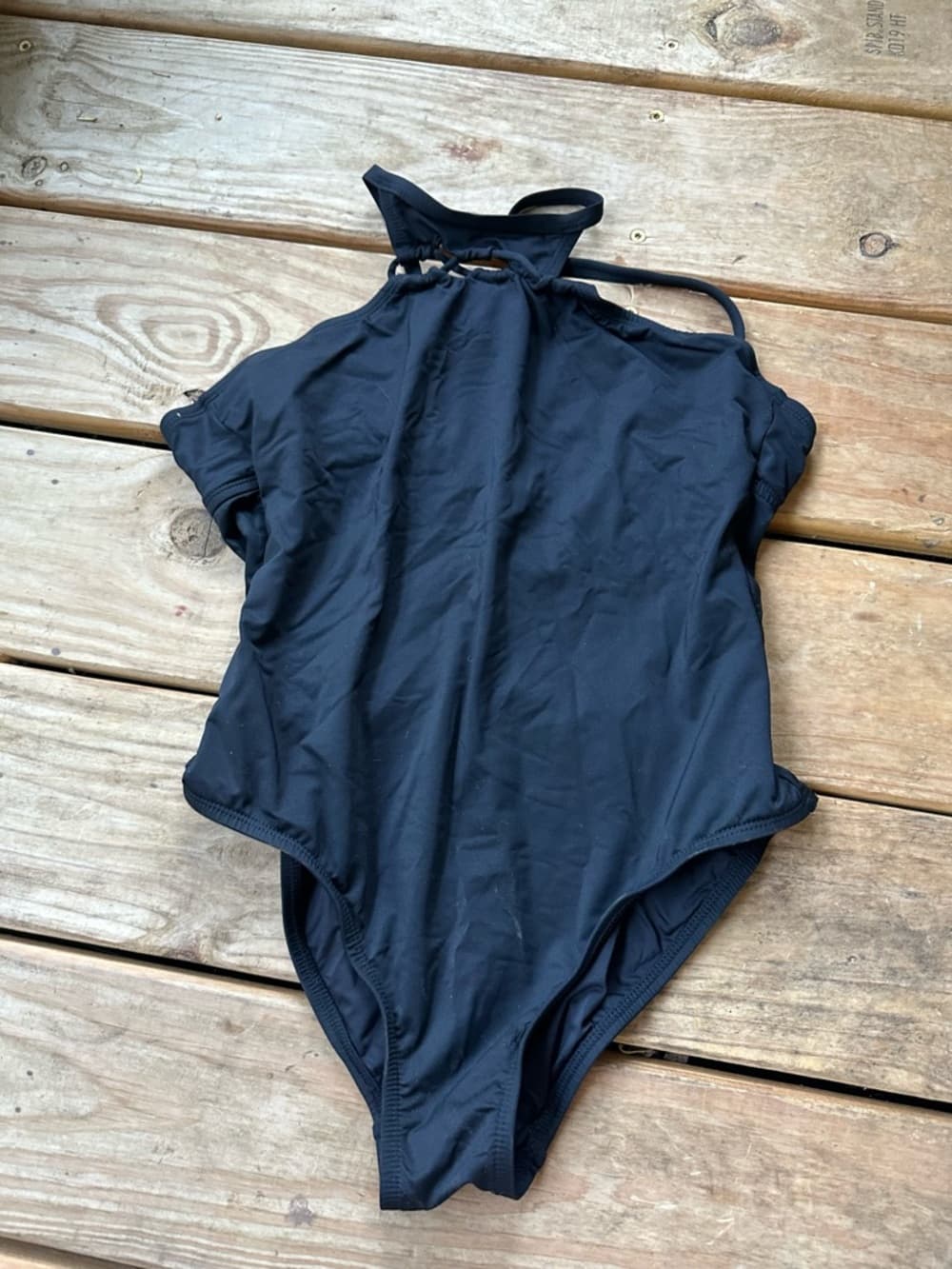 La Blanca strappy one piece swimsuit black