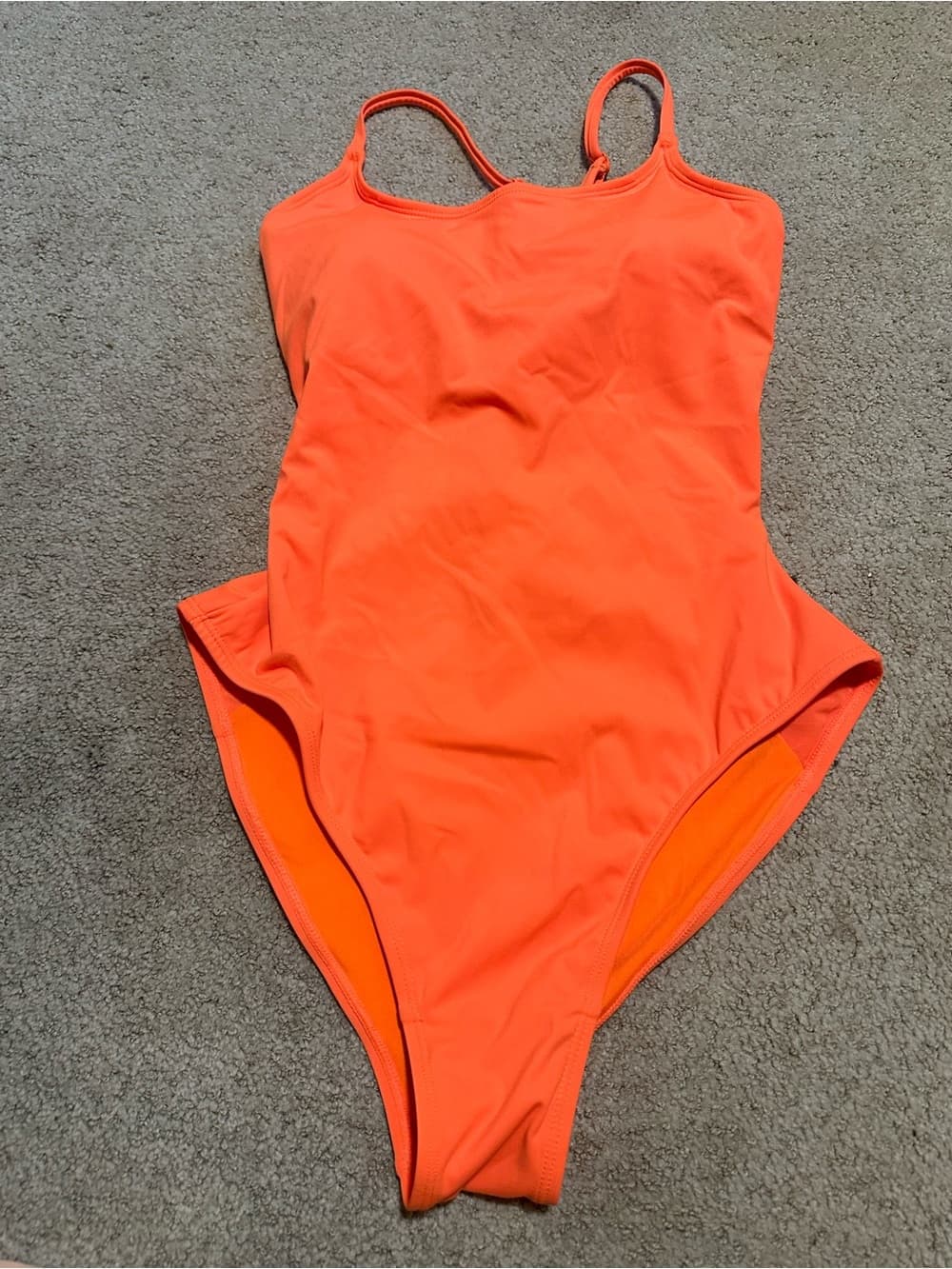 NWT TA3 Lacey one piece swimsuit orange extra large regular