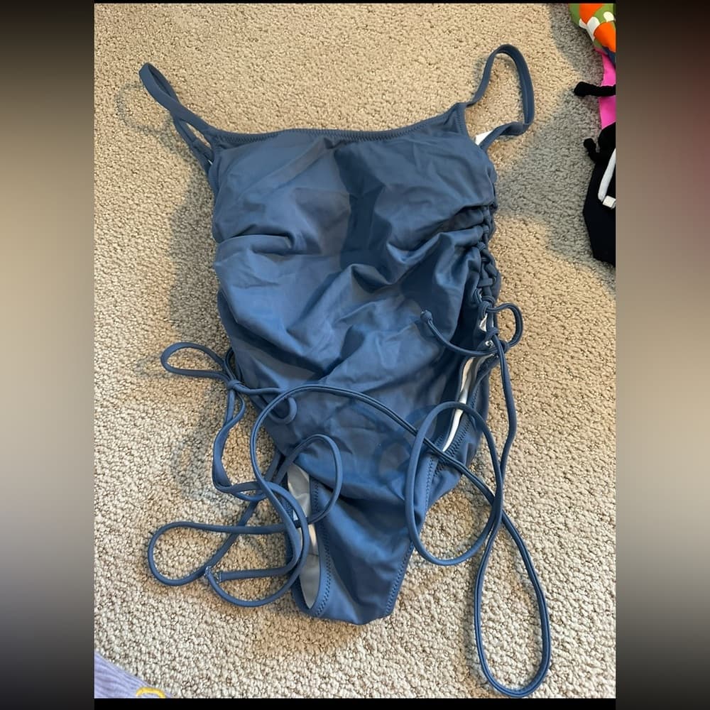 Pink Victoria’s Secret ruched side swimsuit