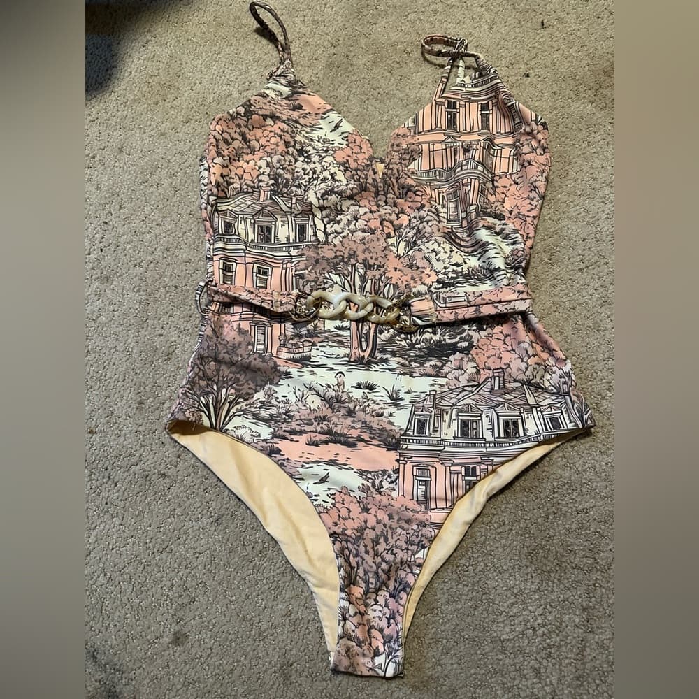 Muze New York belted one piece swimsuit