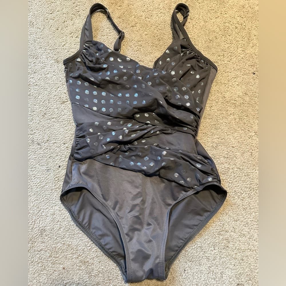 Miraclesuit Perla Madero one piece swimsuit grey