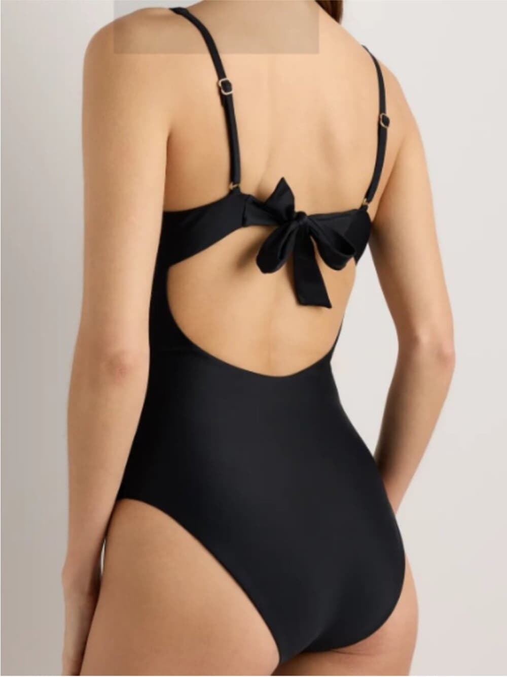 NWT Quince Italian underwire one piece swimsuit black medium