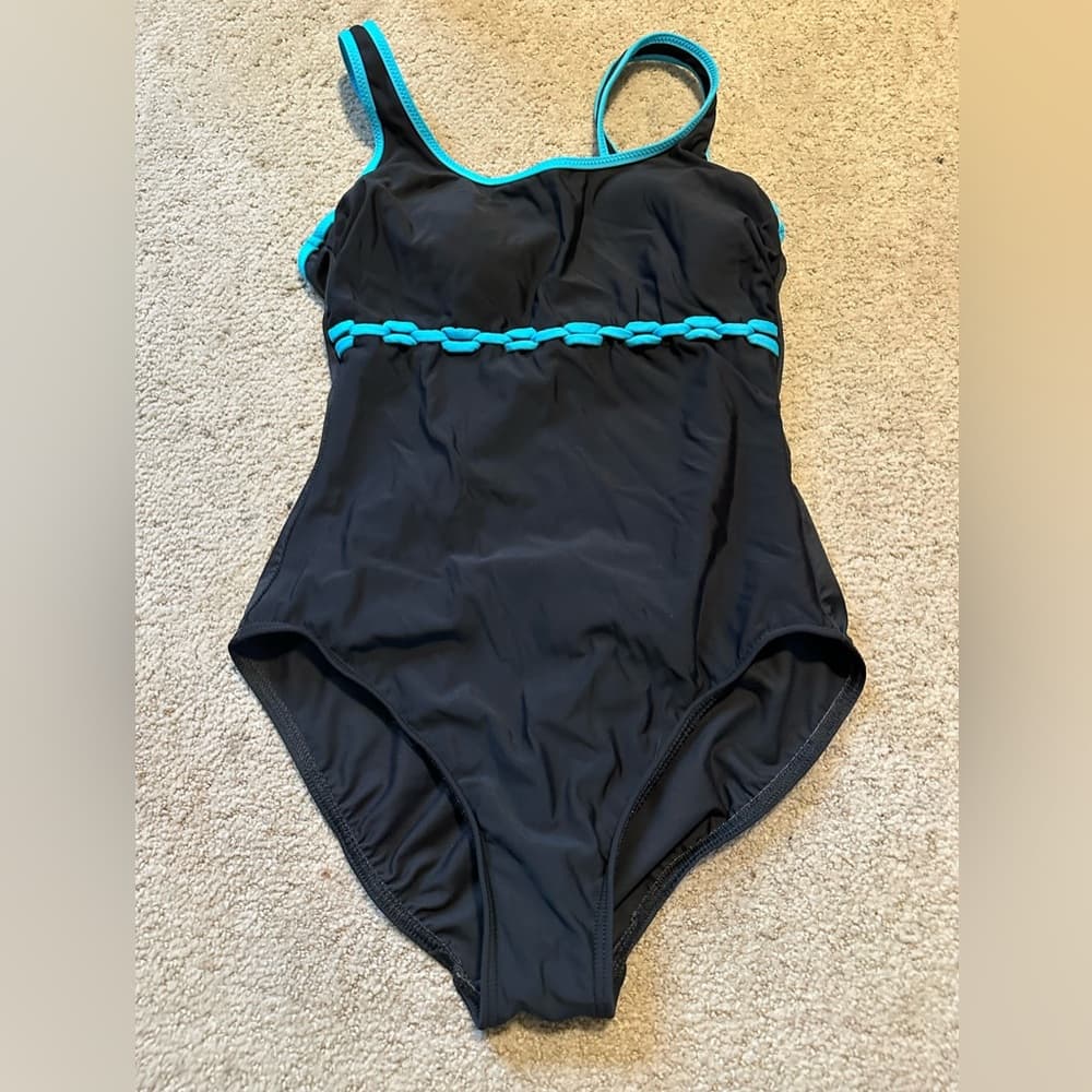 Miraclesuit one piece swimsuit black blue