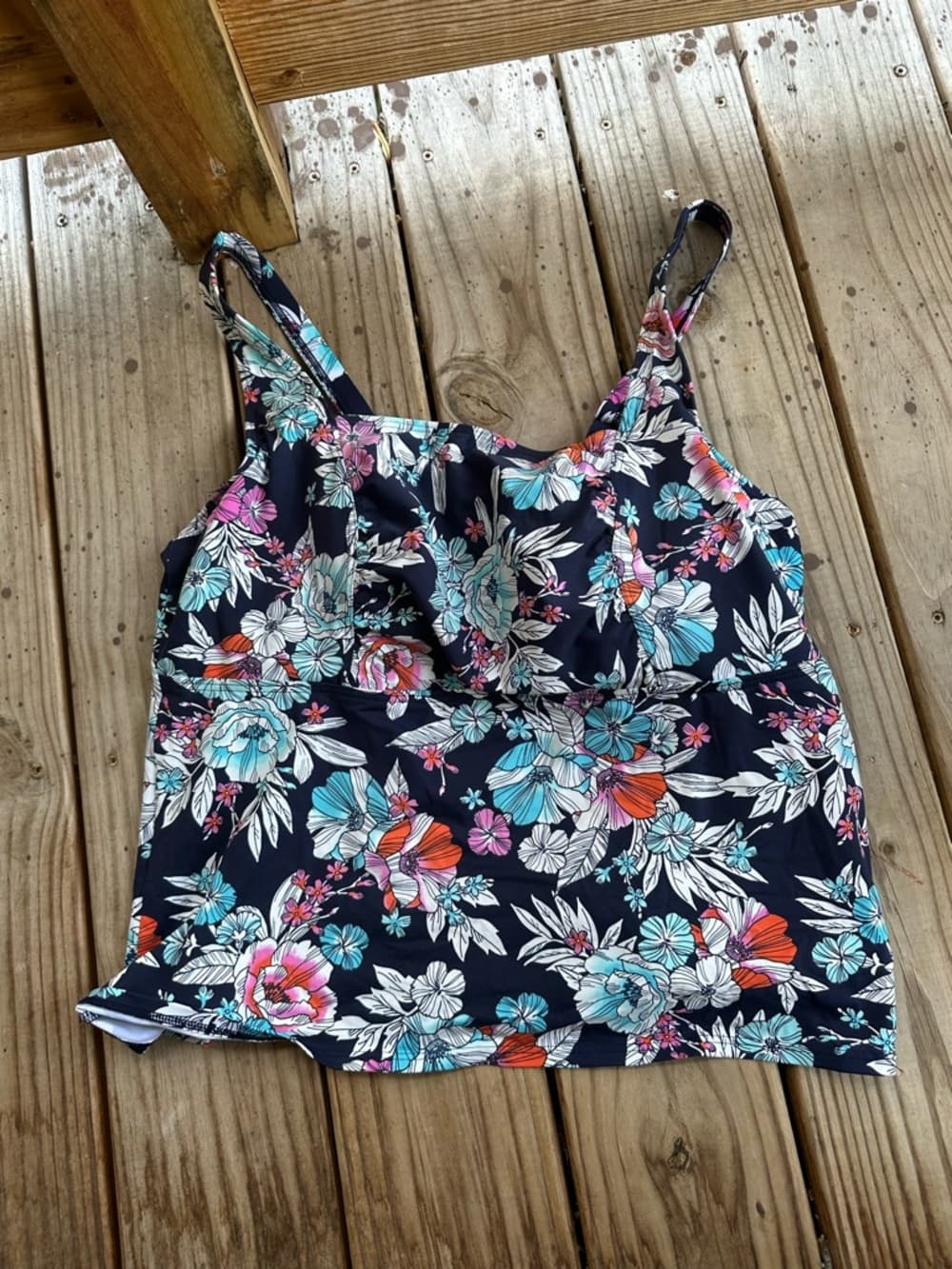 Land’s End floral tankini top