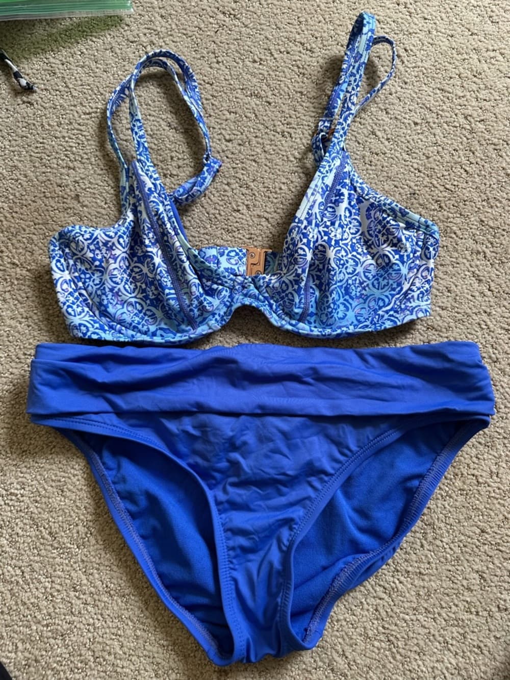 Swim Systems underwire bikini set blue
