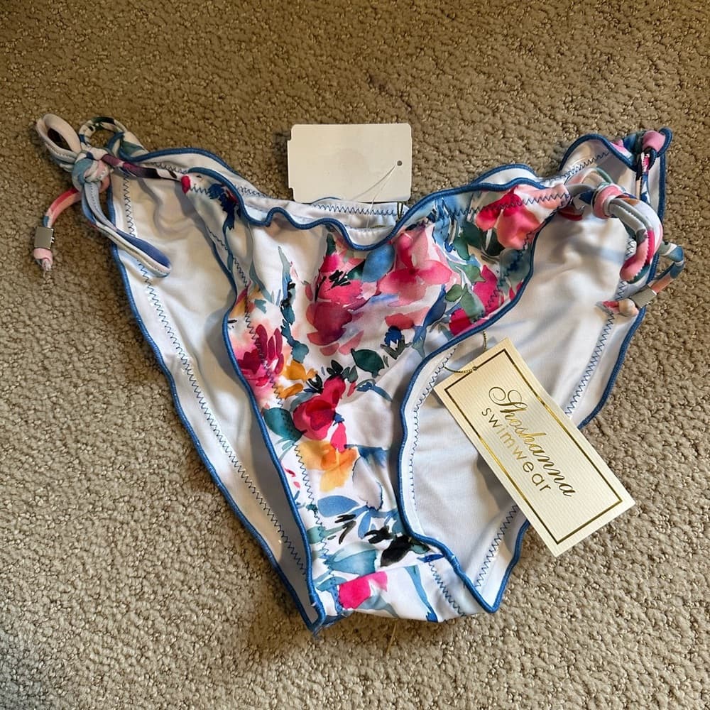 NWT Shoshanna dahlia bikini bottoms floral xs