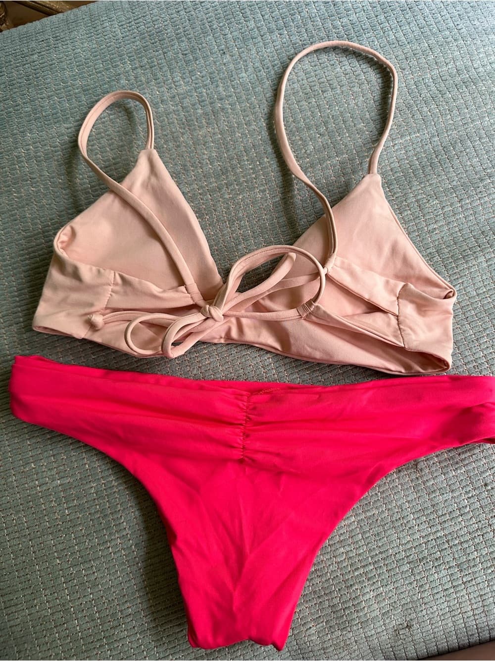 NWOT L*Space bikini set peach red