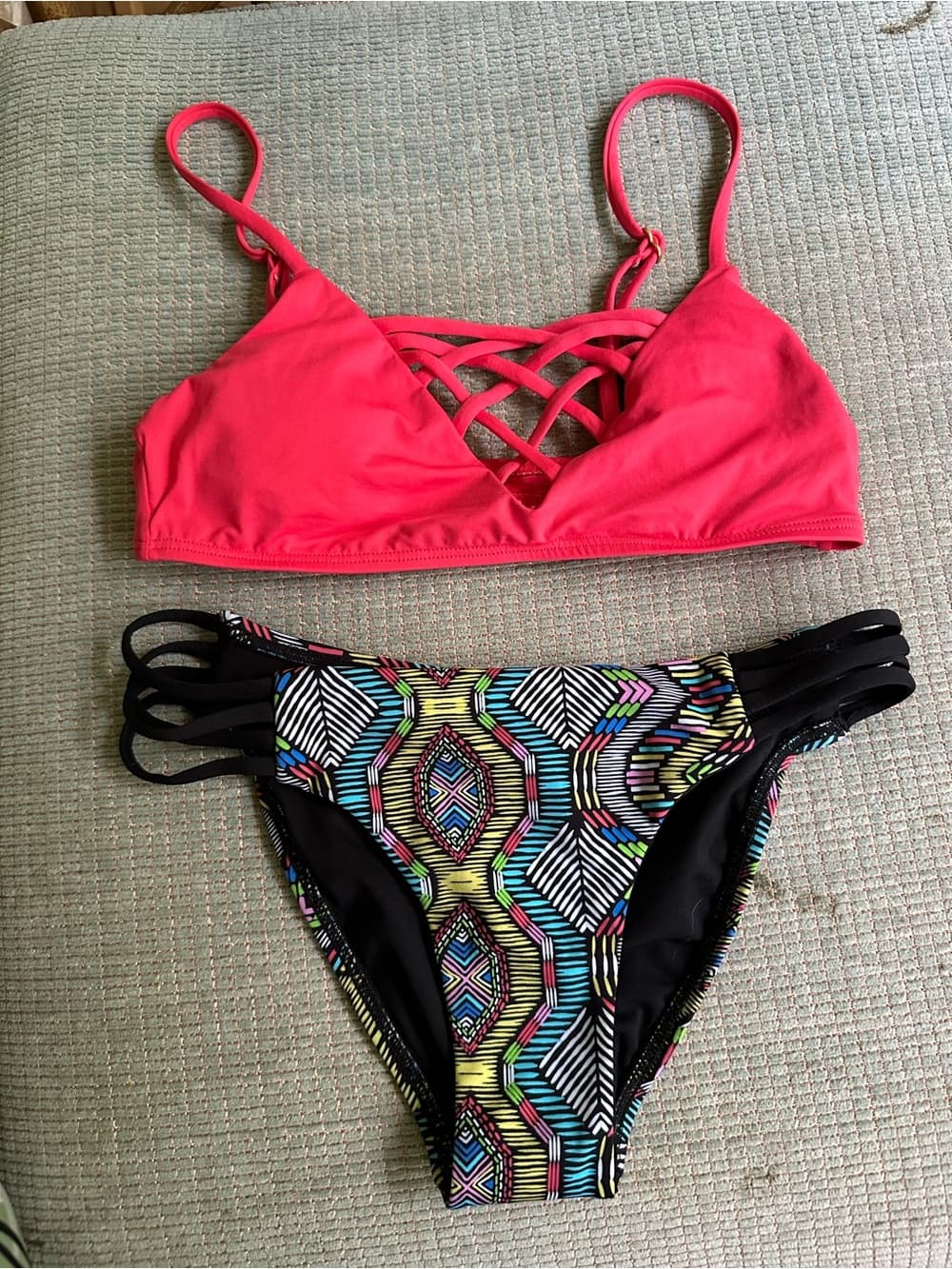 NWOT L*Space Jaime Low Down bikini set extra small