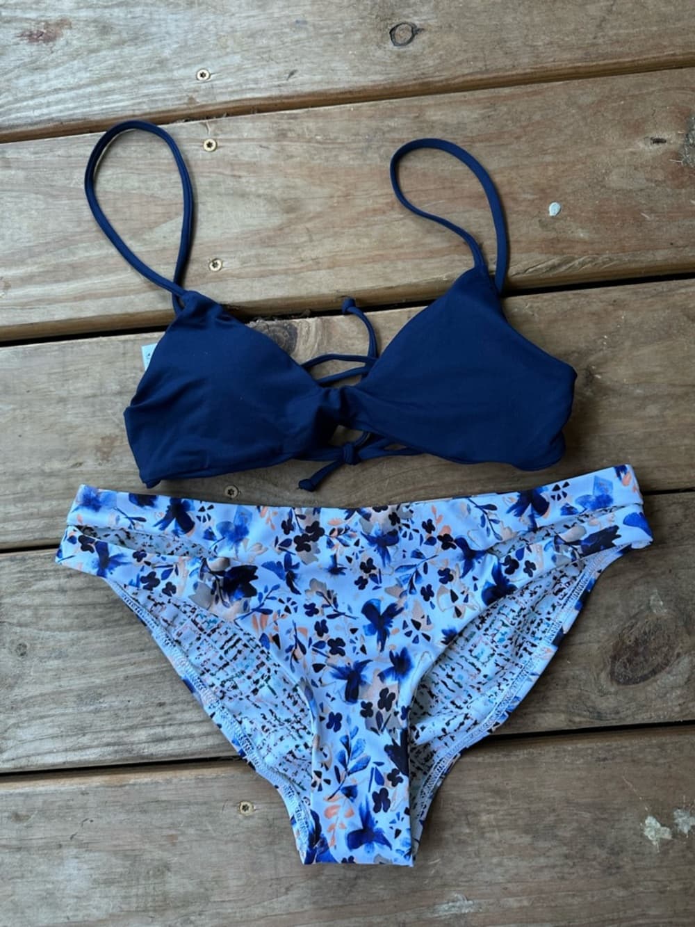 NWOT L*Space Full Cut bikini set floral