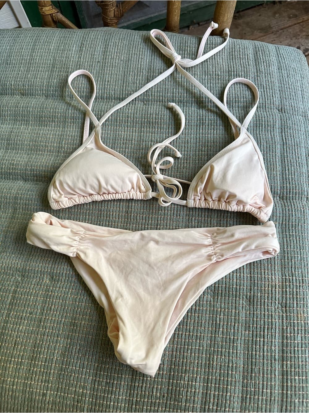 NWOT L*Space Monique triangle bikini set extra small