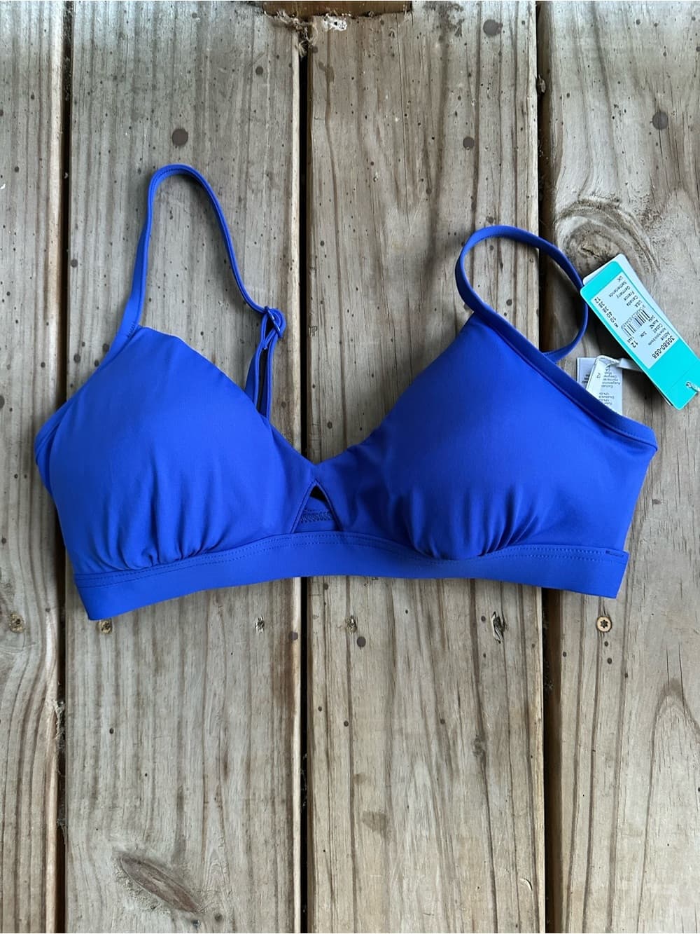 NWT Seafolly Hybrid bikini top Cobalt 8
