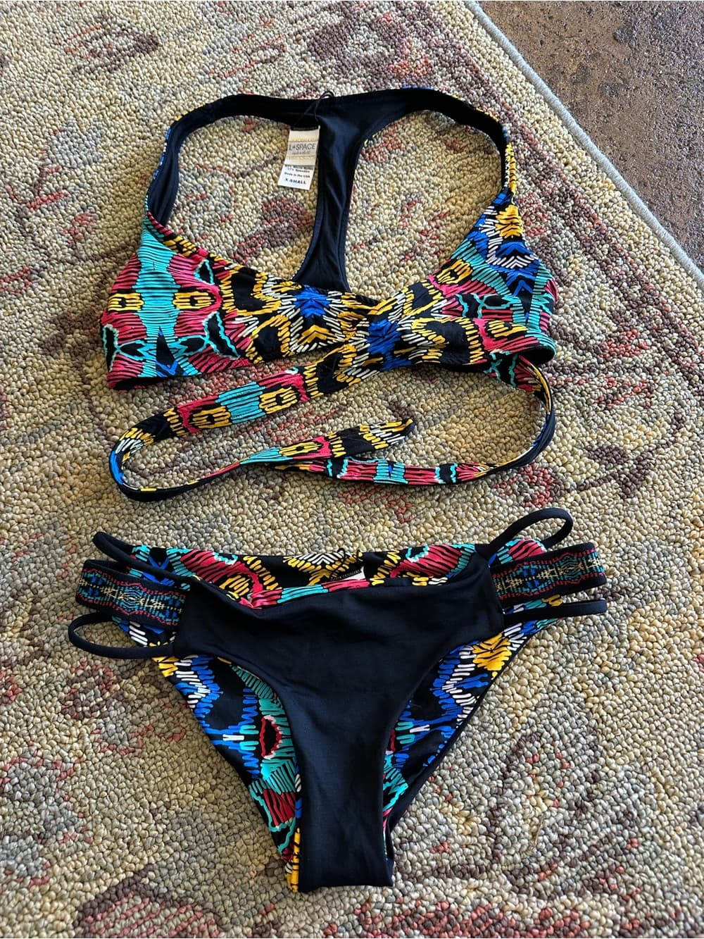 NWOT L*Space Moroccan Dreams bikini set extra small