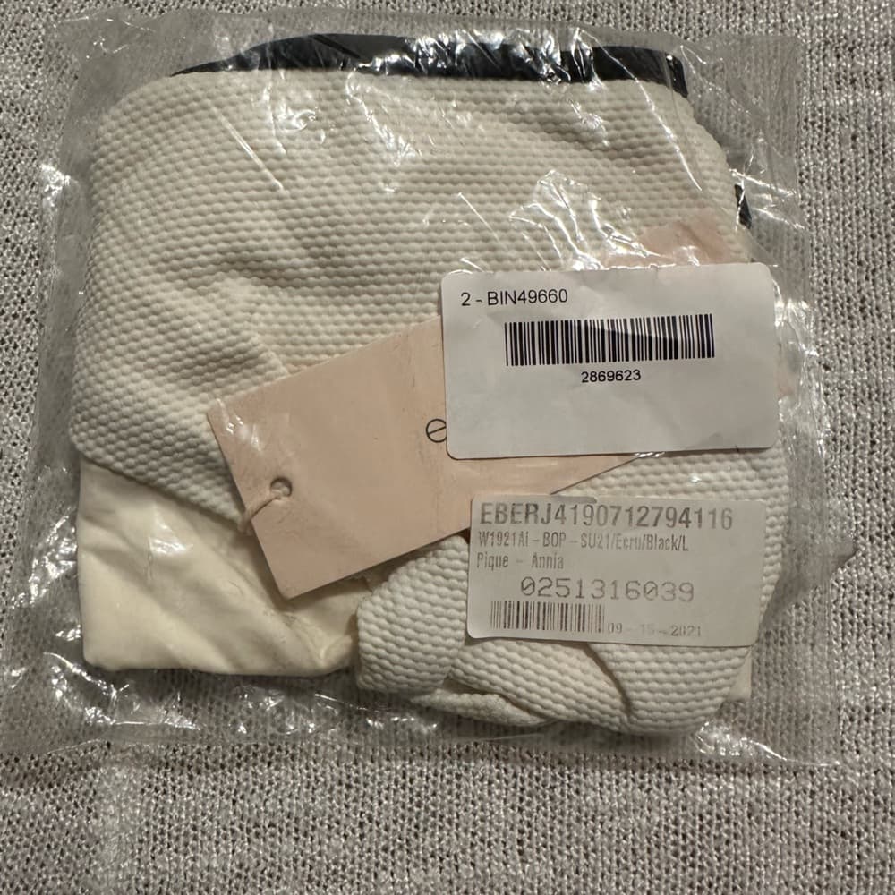 NWT Eberjey Annia bikini bottoms ecru