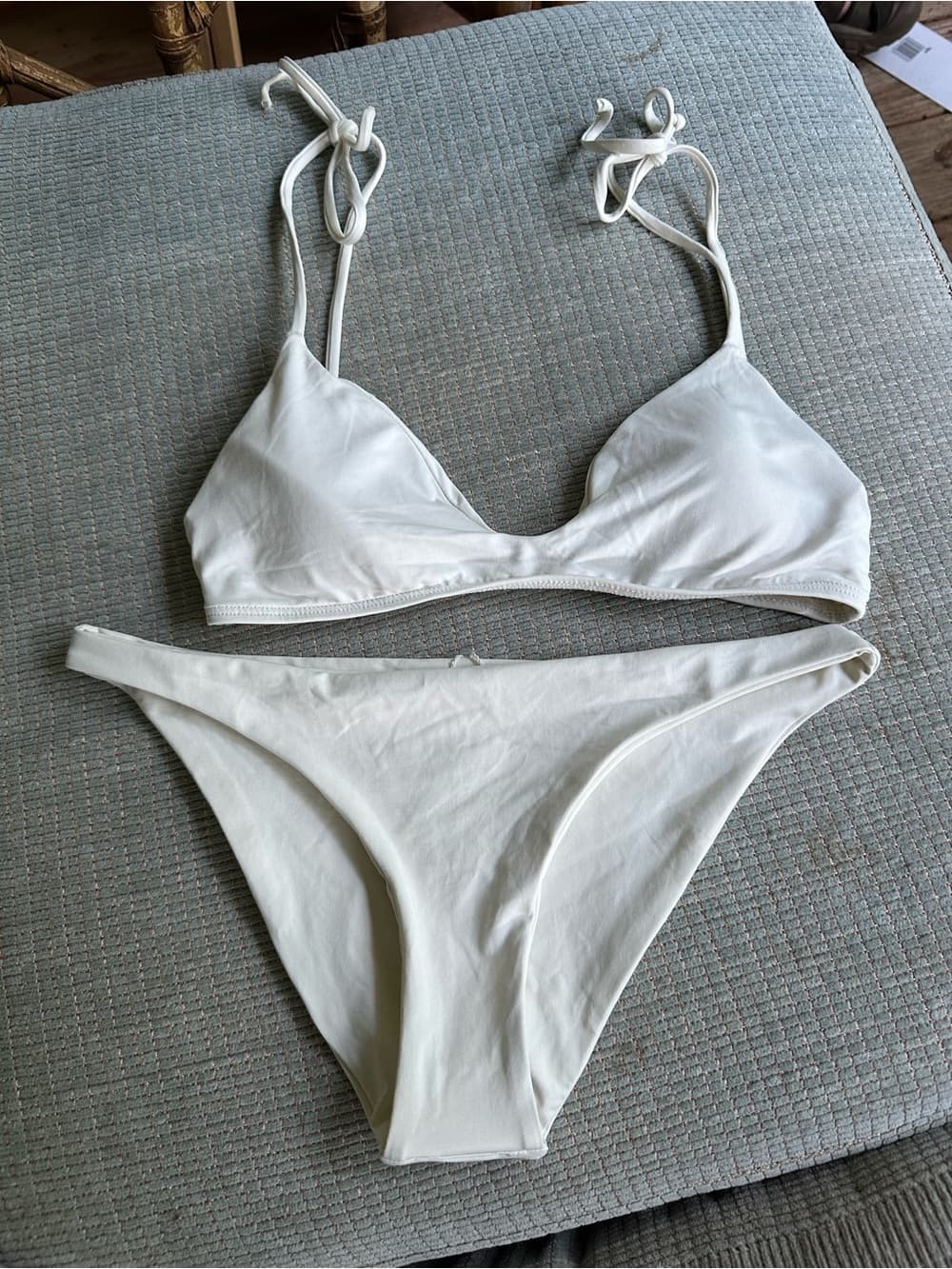 NWOT L*Space Daisy bikini set cream