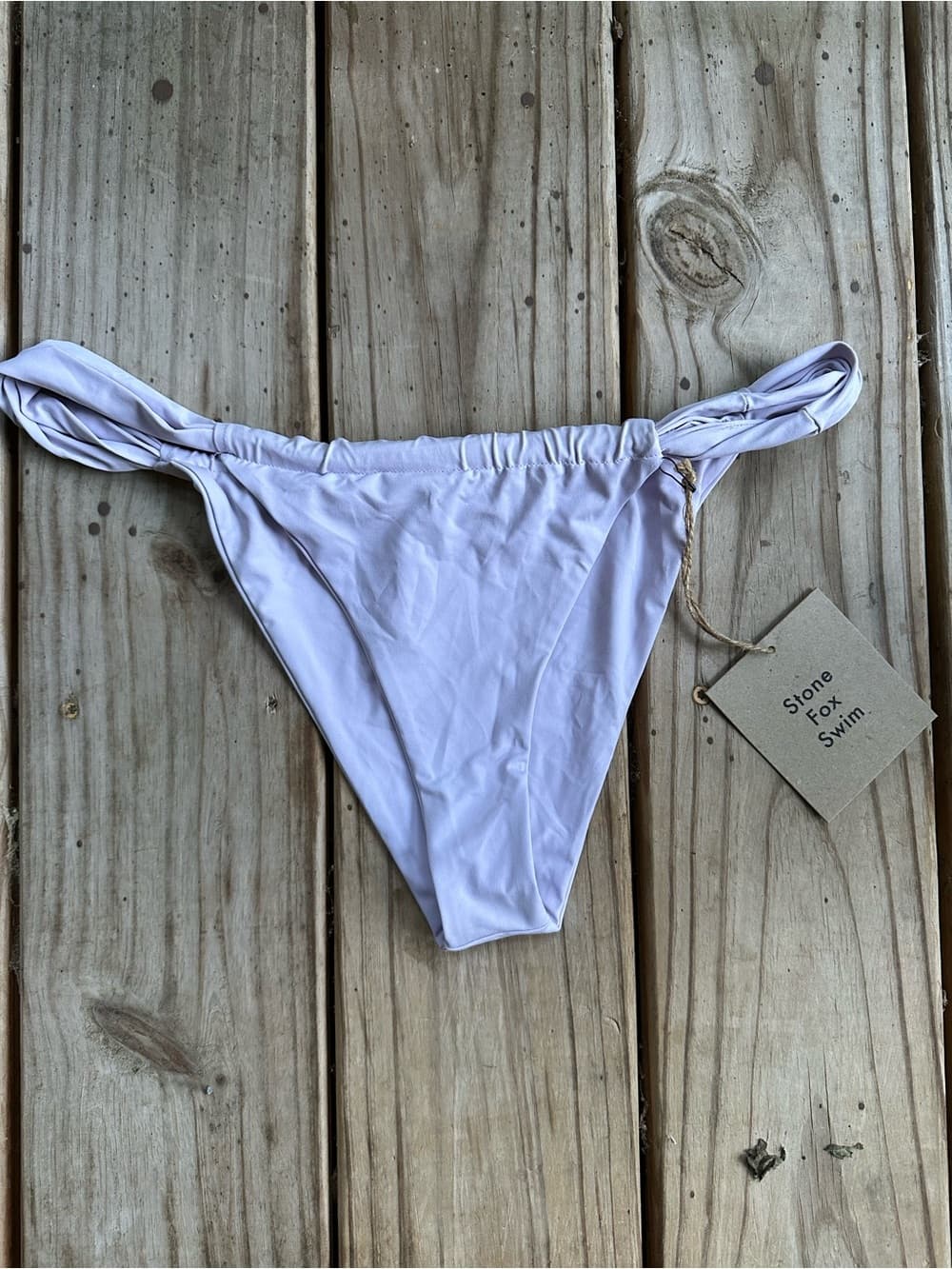 NWT Stone Fox Swim Bijou bikini bottoms lilac extra large
