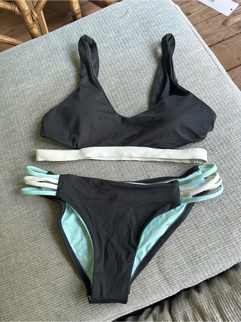 NWOT L*Space Low Down bikini set grey