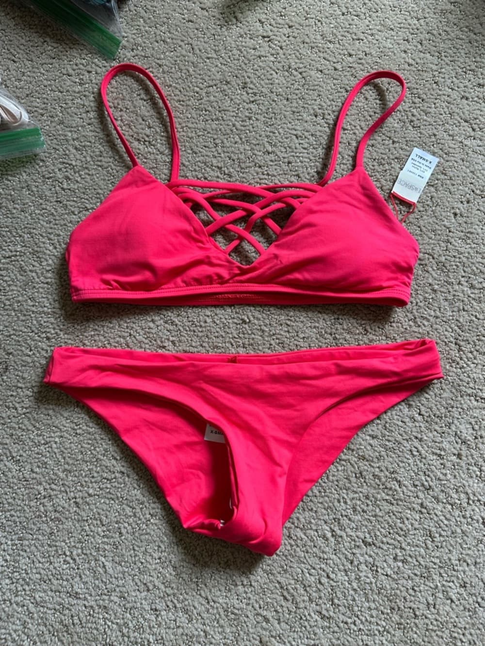 NWOT L*Space Jaime bikini set pink