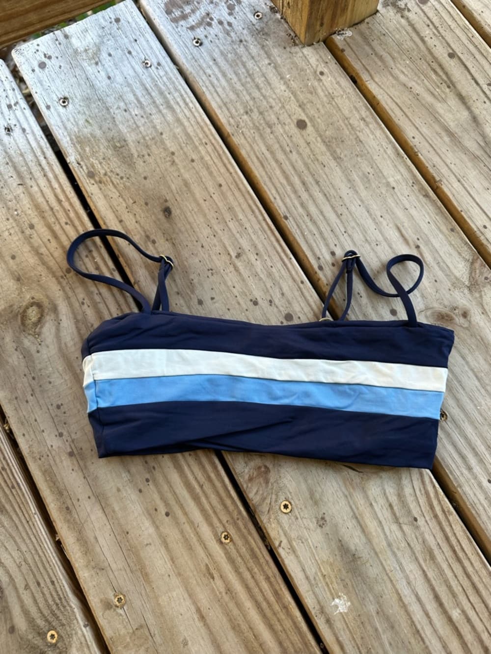 NWOT L*Space Rebel colorblock bikini top