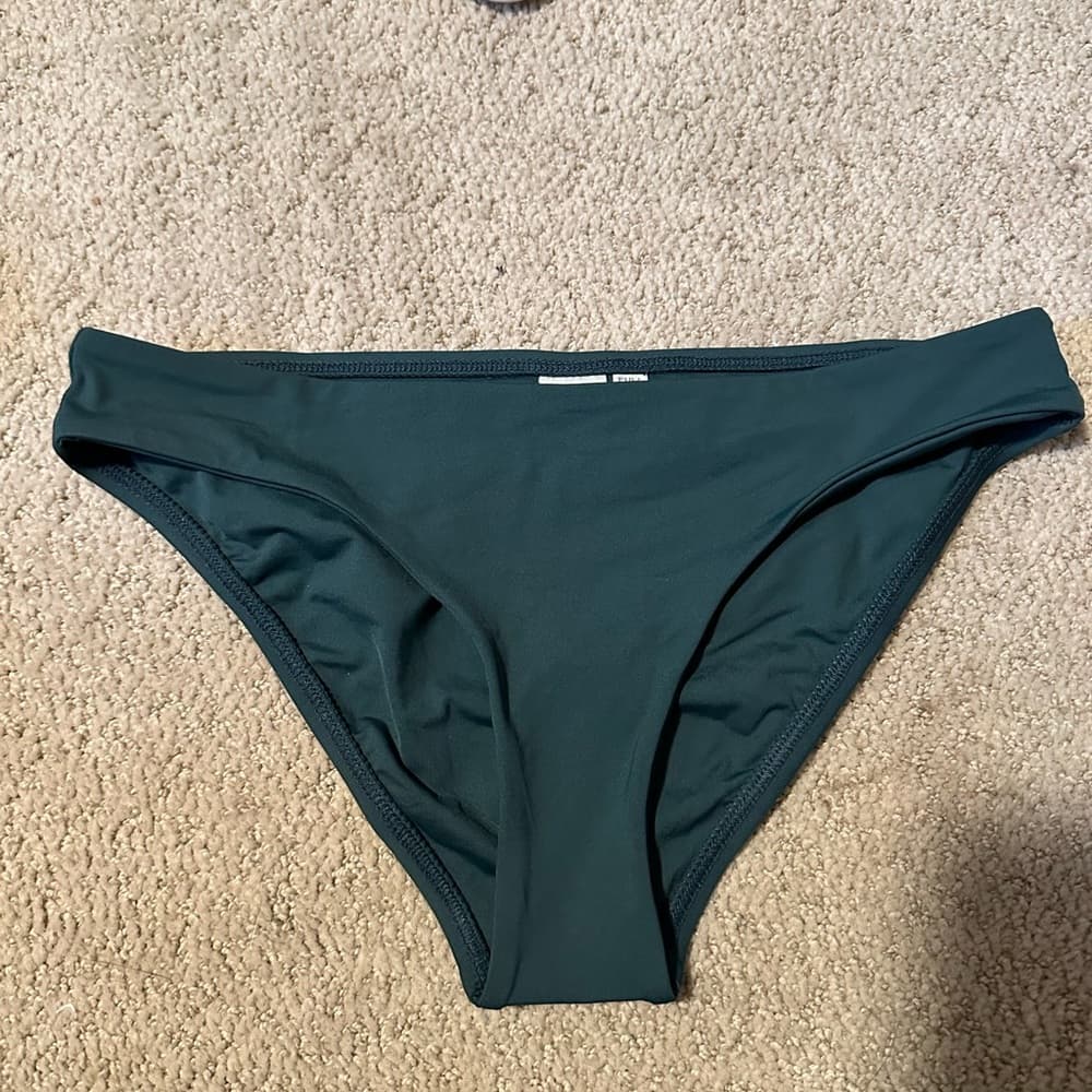 NWOT L*Space full cut bikini bottoms dark teal small