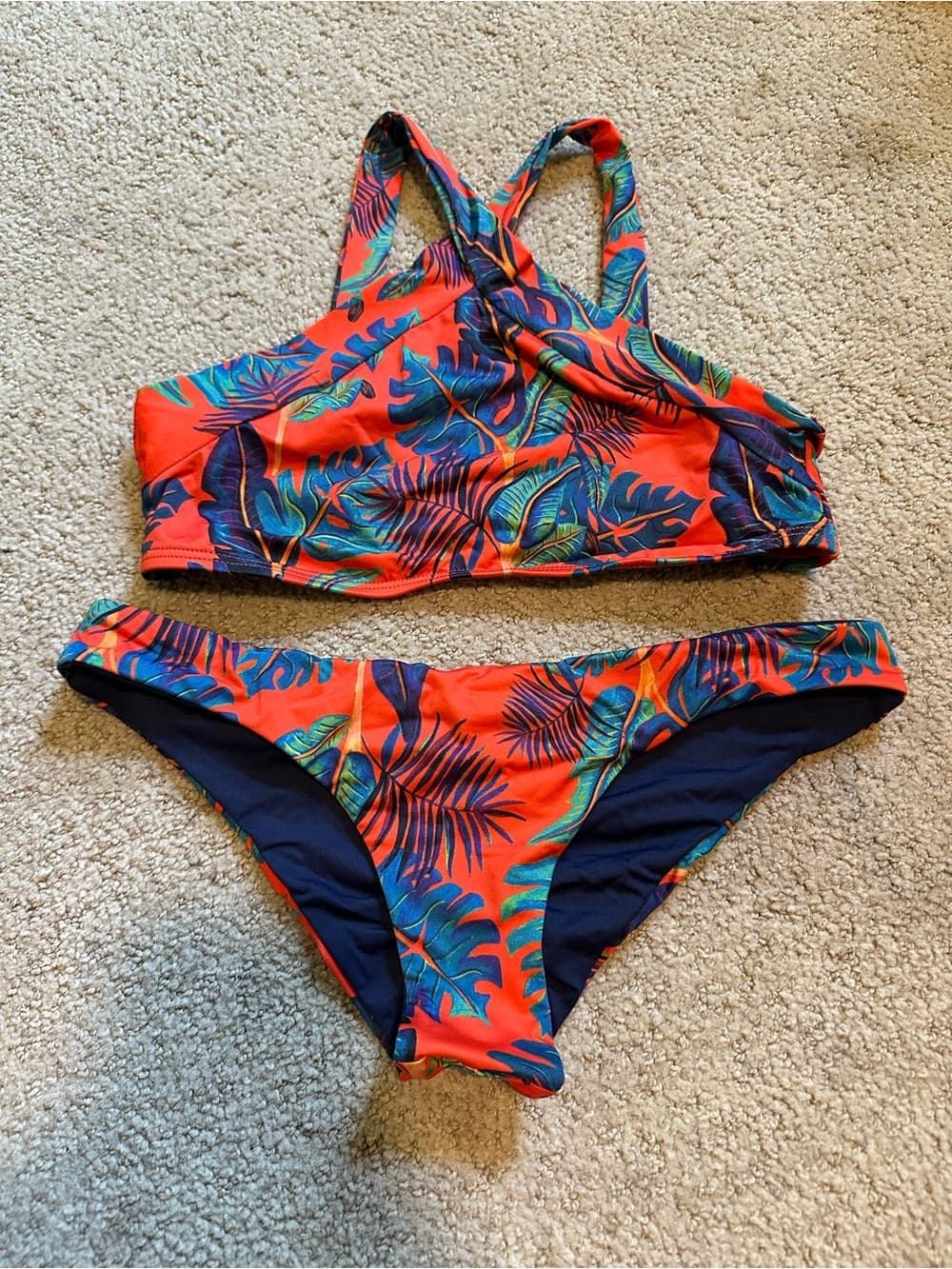 NWOT L*Space Liberty Fleur Sirena bikini set extra small