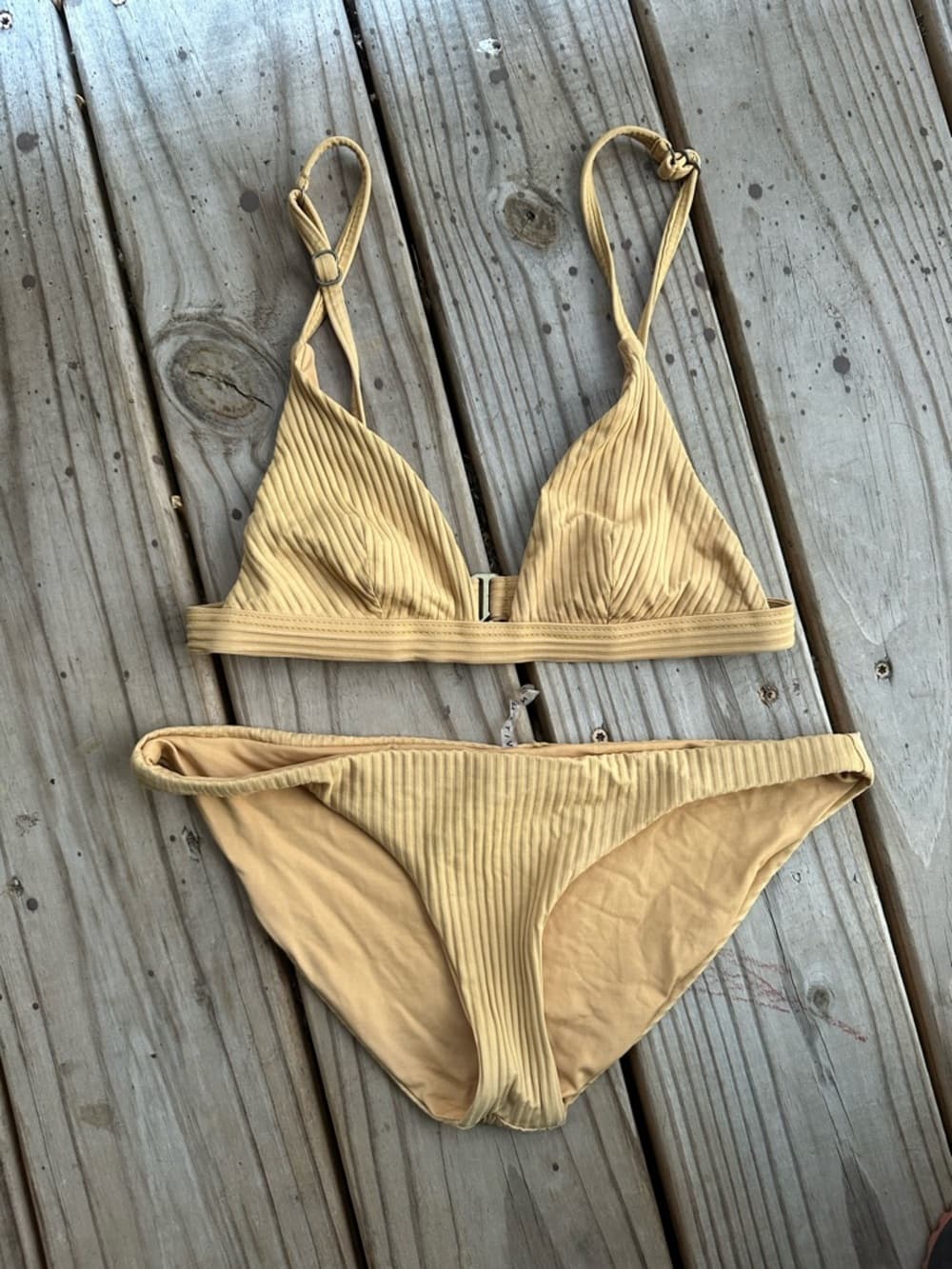 Vitamin A Moss eco rib bikini set