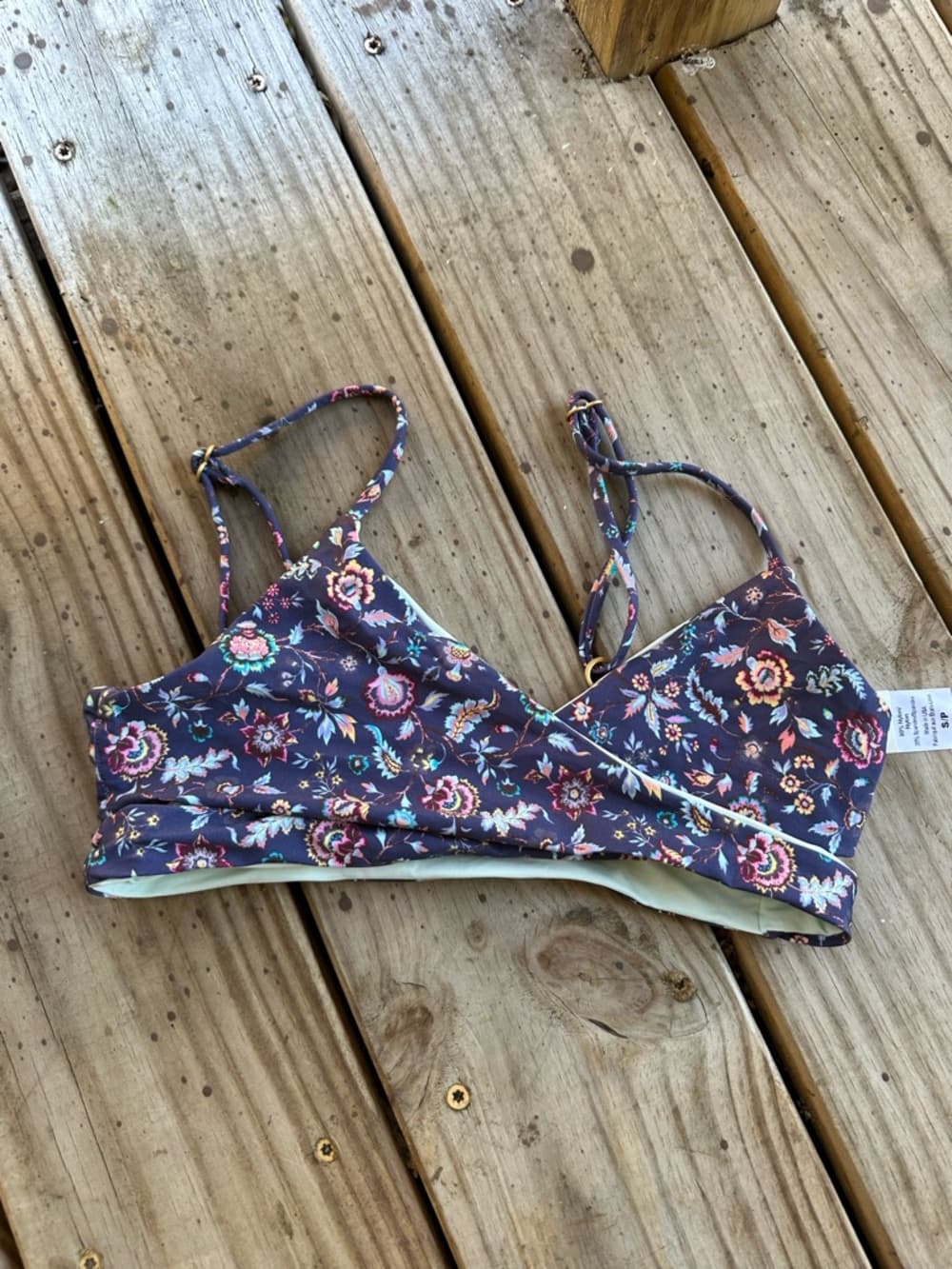 NWOT L*Space Rocky Liberty floral bikini top