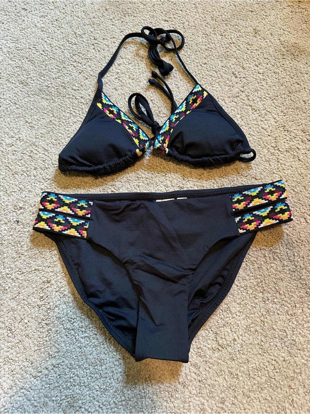 NWOT L*Space Night Tribe bikini set extra small